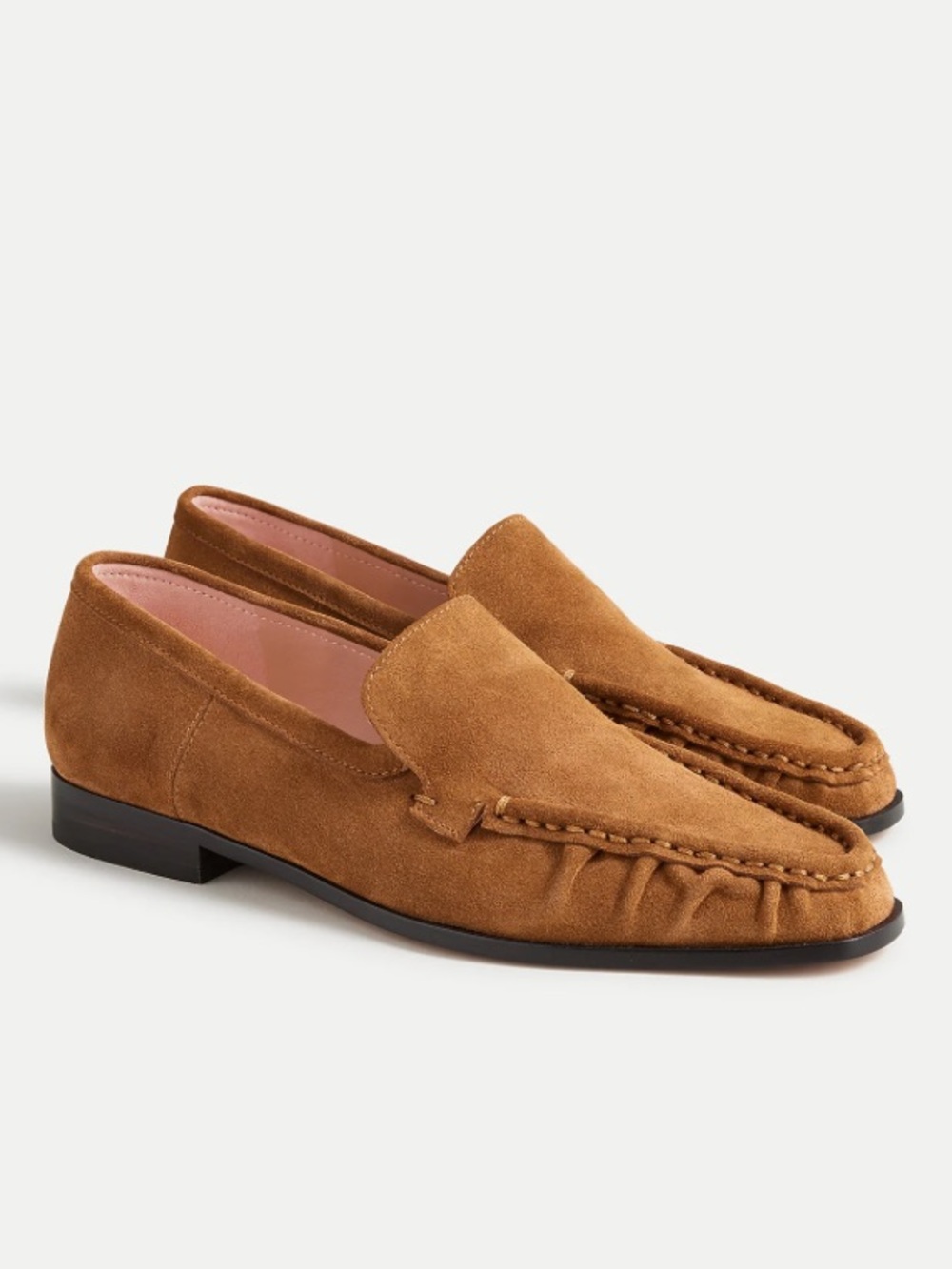 J crew sun-kissed tan Classic loafers in suede